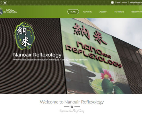 Nanoair Reflexology Massage Spa Portfolio Zetlink Solutions Web Design Kota Kinabalu Sabah