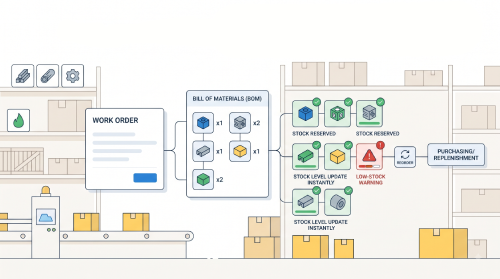 Step 2 Track Materials & BOMs Automatically
